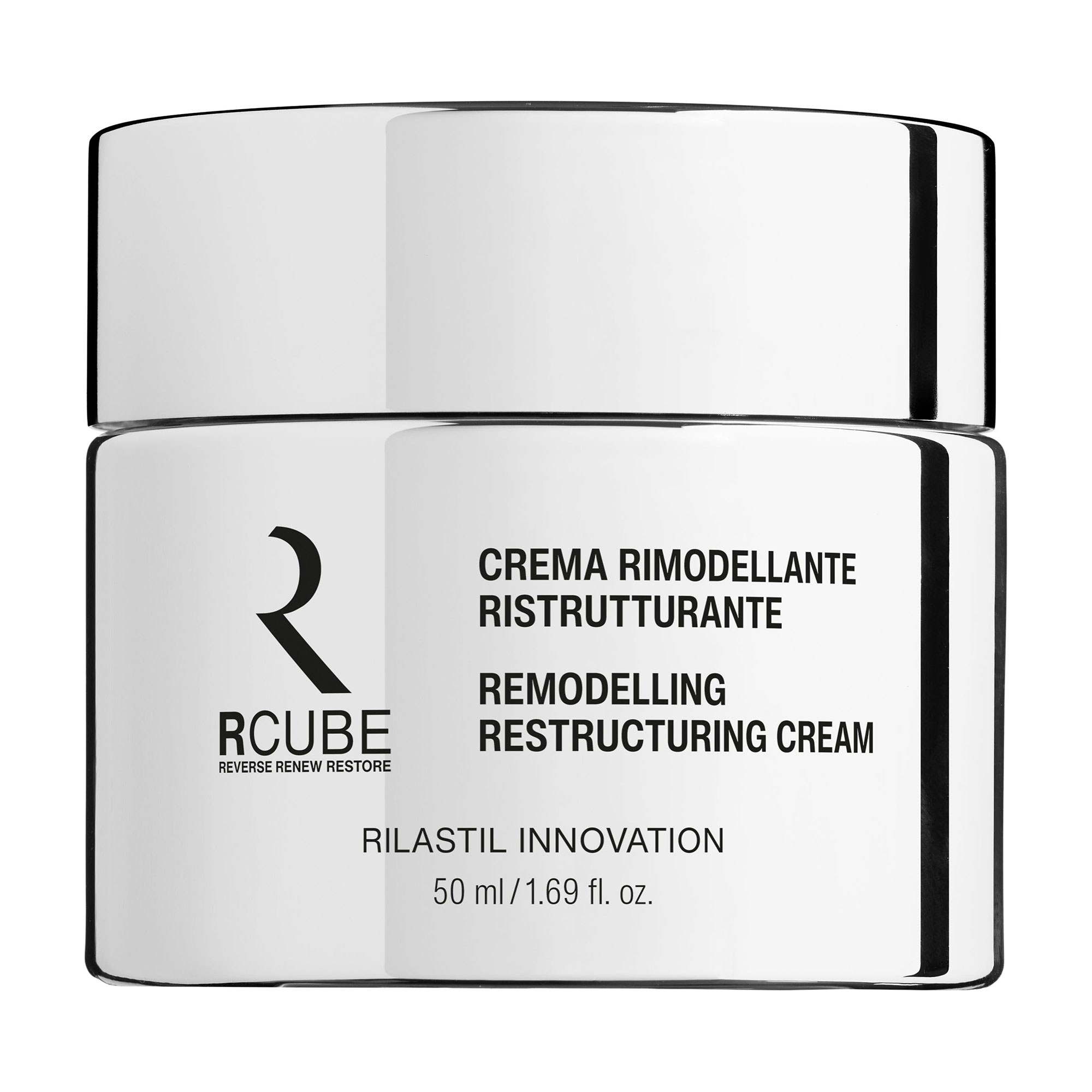 Антивіковий ліфтинг-ремоделювальний крем для обличчя Rilastil R-Cube Remodelling Restructuring Cream з екзосомами, 50 мл